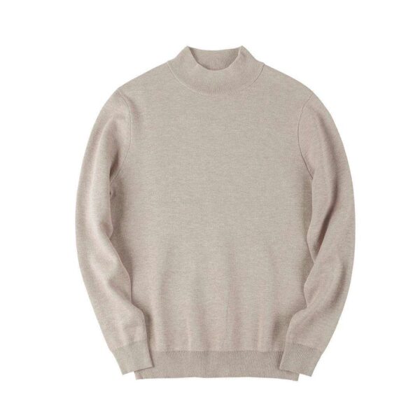 SEASHELL | WOOL TSHIRT HIGHNECK _ BEIGE