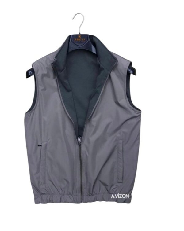 CELSO | DOUBLE FACE VEST BRONZE / OLIVE