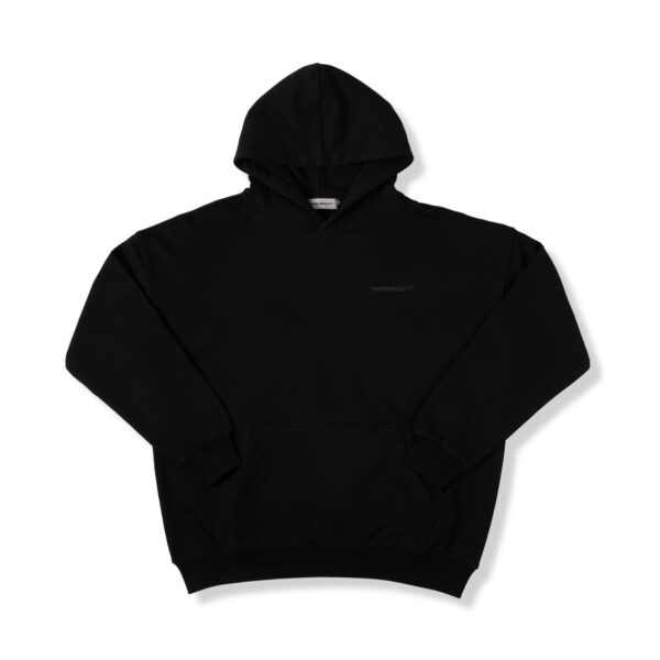 TWISTED REALITY | BLACK LOGO / WASHED BLACK HOODIE