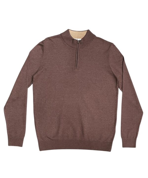 CELSO | HA HALF ZIP MOCHA