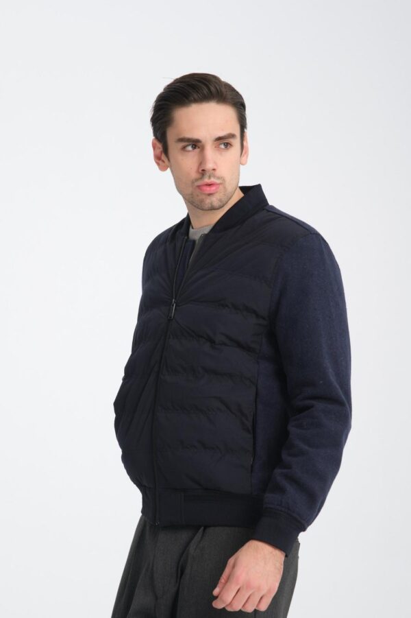 CELSO | FUNNEL NECK JACKET NAVY