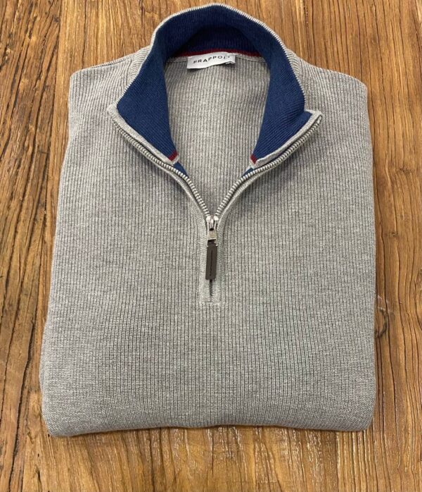 CELSO | ZIP KNIT SWEATER GREY