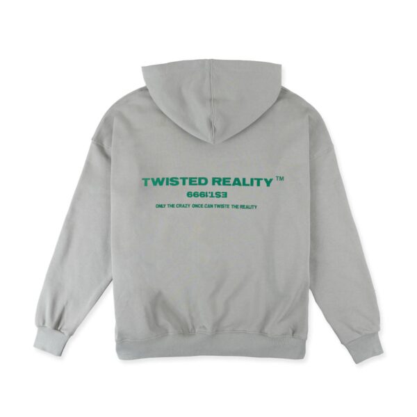 TWISTED REALITY | EST 1999 GREEN LOGO / OLIVE HOODI - Image 3