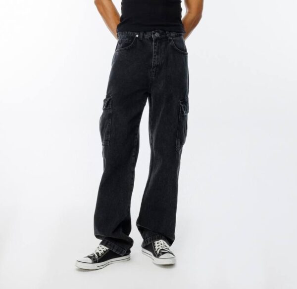 CELSO | CARGO JEANS WASHED BLACK