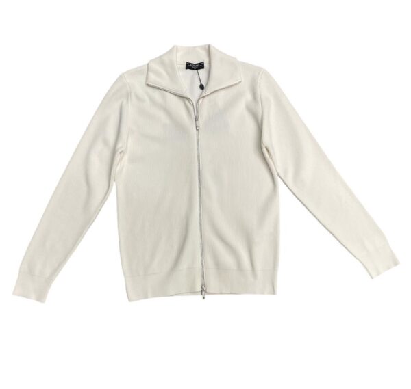 CELSO | LI COLLAR HALF ZIP WHITE