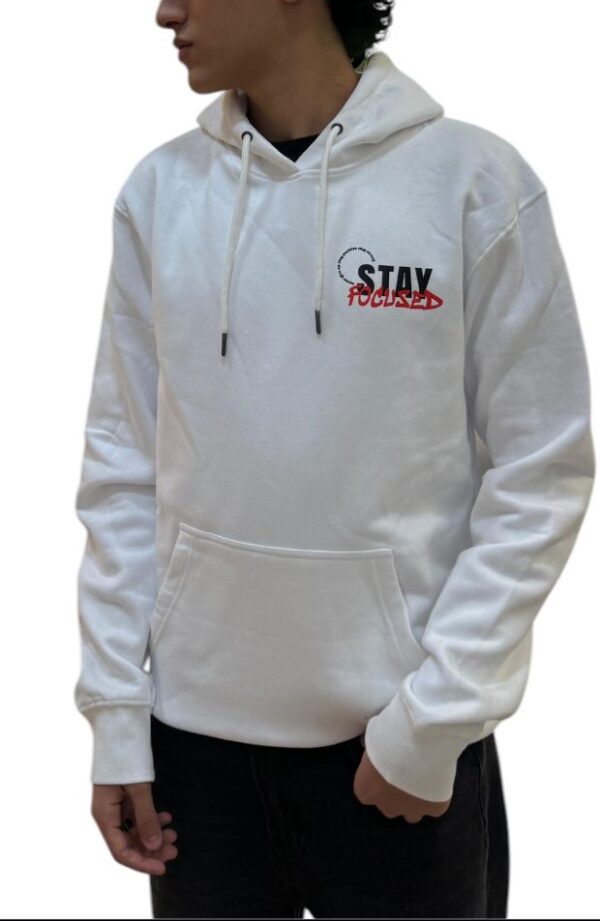 FEELING | STAY FOCUSED HOODIE WHITE - Image 3