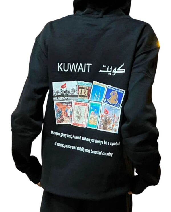 FEELING | KUWAIT STAMPS BLACK HOODI