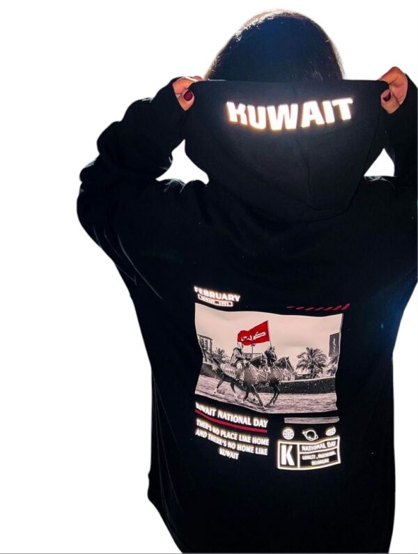 FEELING | KUWAIT FLAG BLACK HOODI