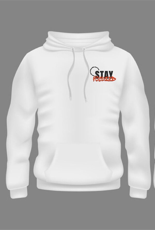 FEELING | STAY FOCUSED HOODIE WHITE - Image 2