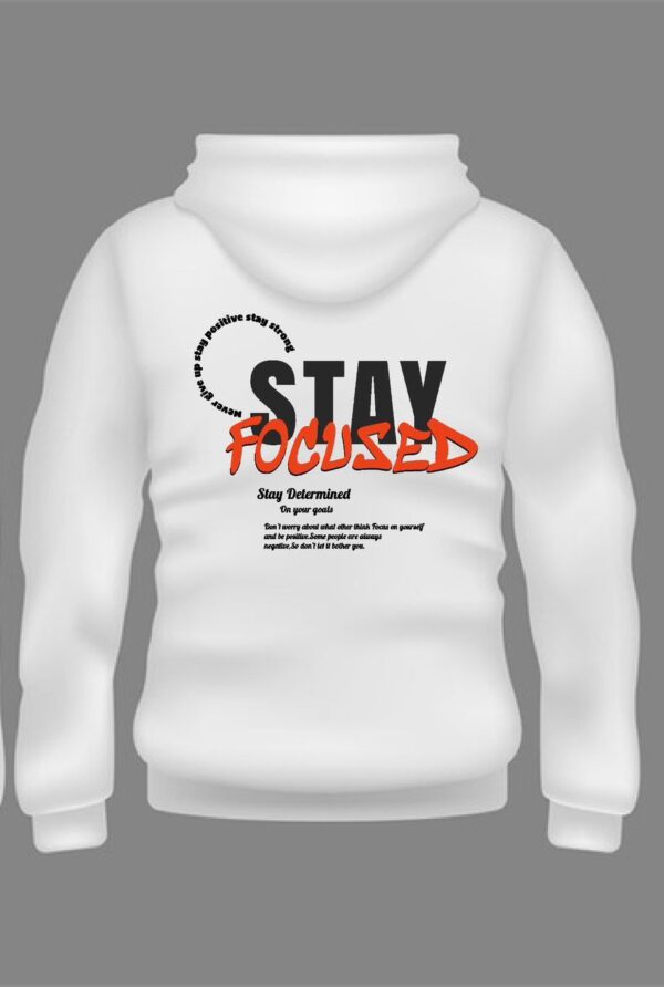 FEELING | STAY FOCUSED HOODIE WHITE